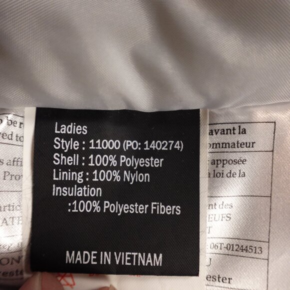 Obermeyer ski snow jacket women's 12 white triple striped Thermore insulation - Picture 15 of 16